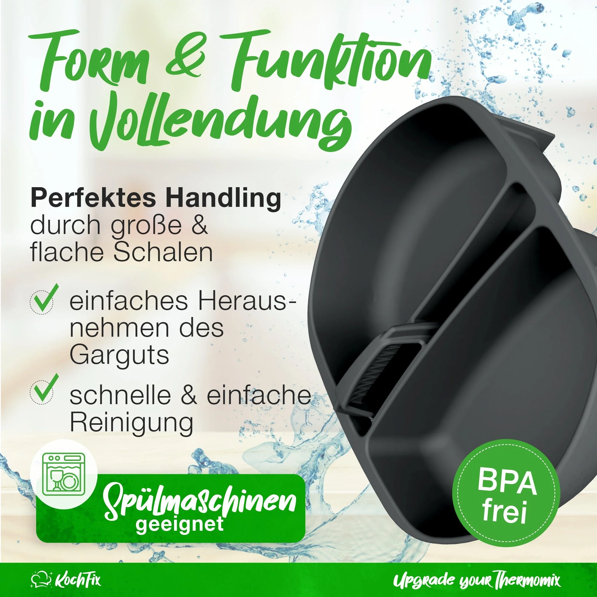 KochFix Eier-Pochiereinsatz (2er-Set) für Thermomix TM5, TM6, TM31 - Image 2
