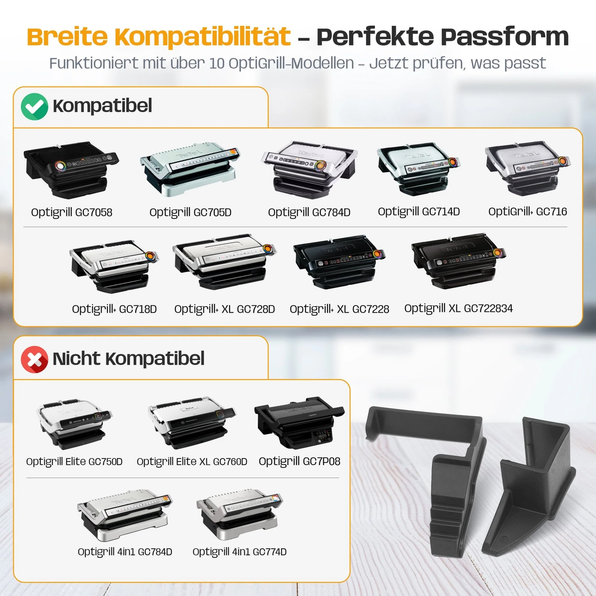 Abstandshalter Clip für Tefal Optigrill & OptiGrill XL - Image 3