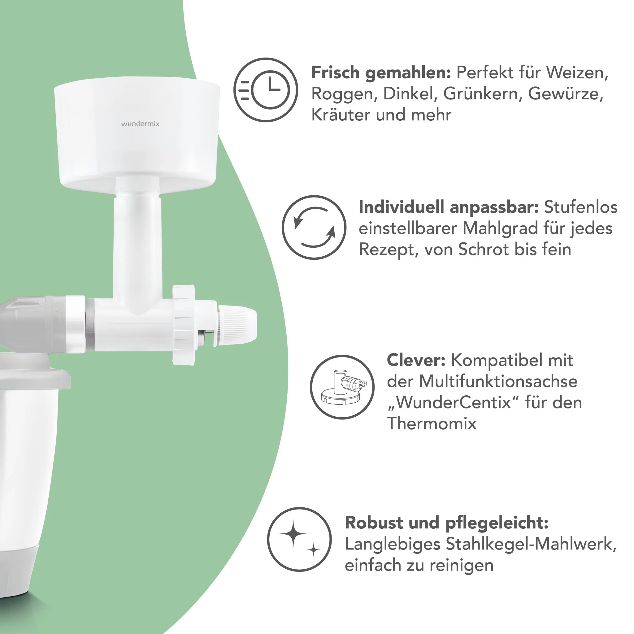 [B-Ware] Getreidemühle für WunderCentix® - Image 4