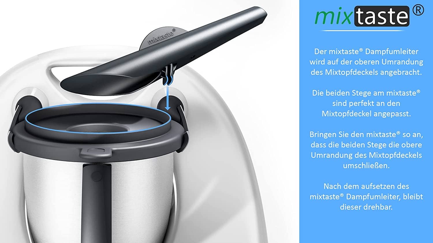 [B-Ware] mixtaste® | Dampfumleiter-Kamin für Thermomix TM6, TM5 - Image 6