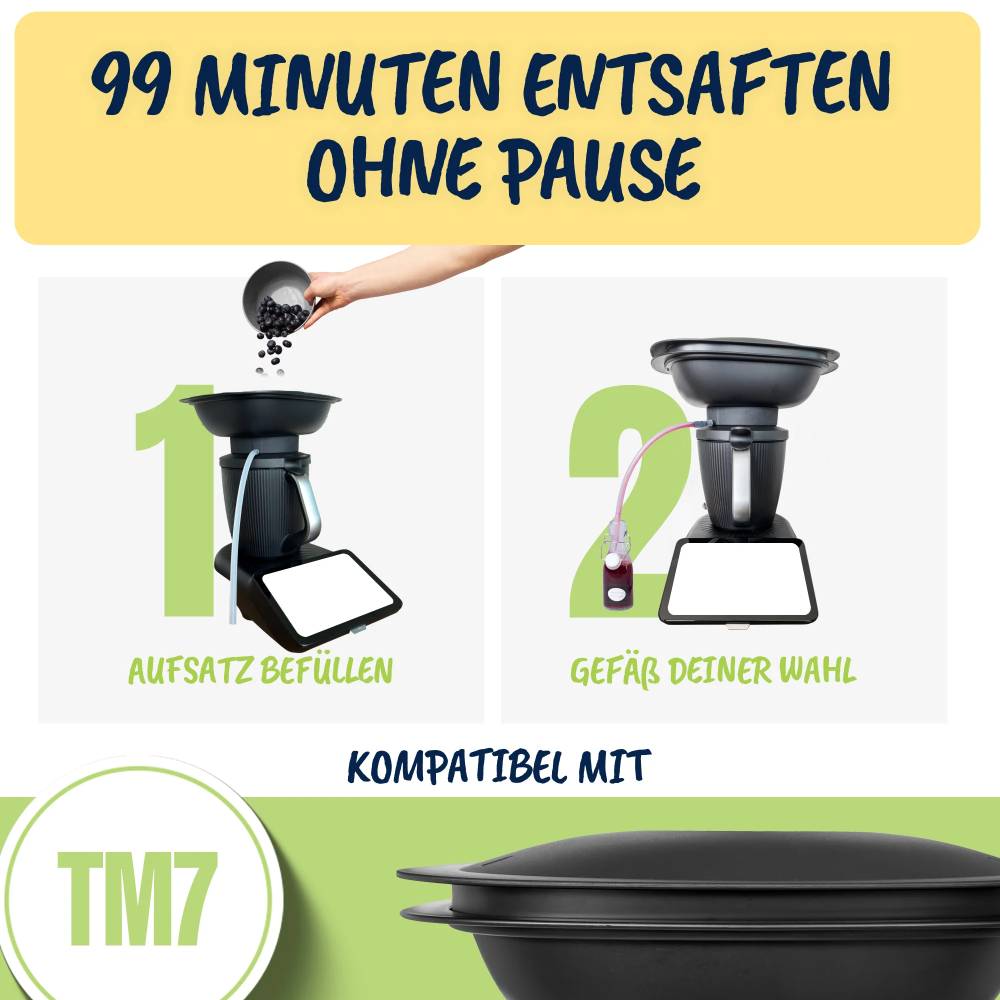 Dampfentsafter-Aufsatz von MixFino® für TM7 - Image 6