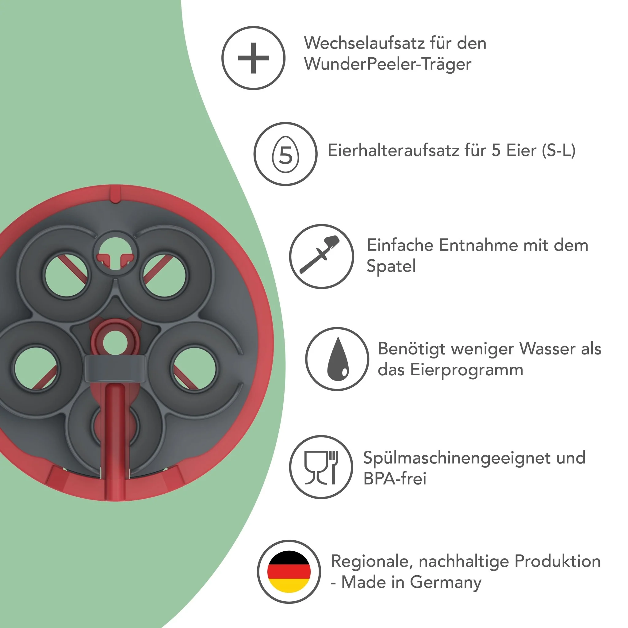 EggPro (mit Träger) |  Eierhalter für Monsieur Cuisine - Image 4