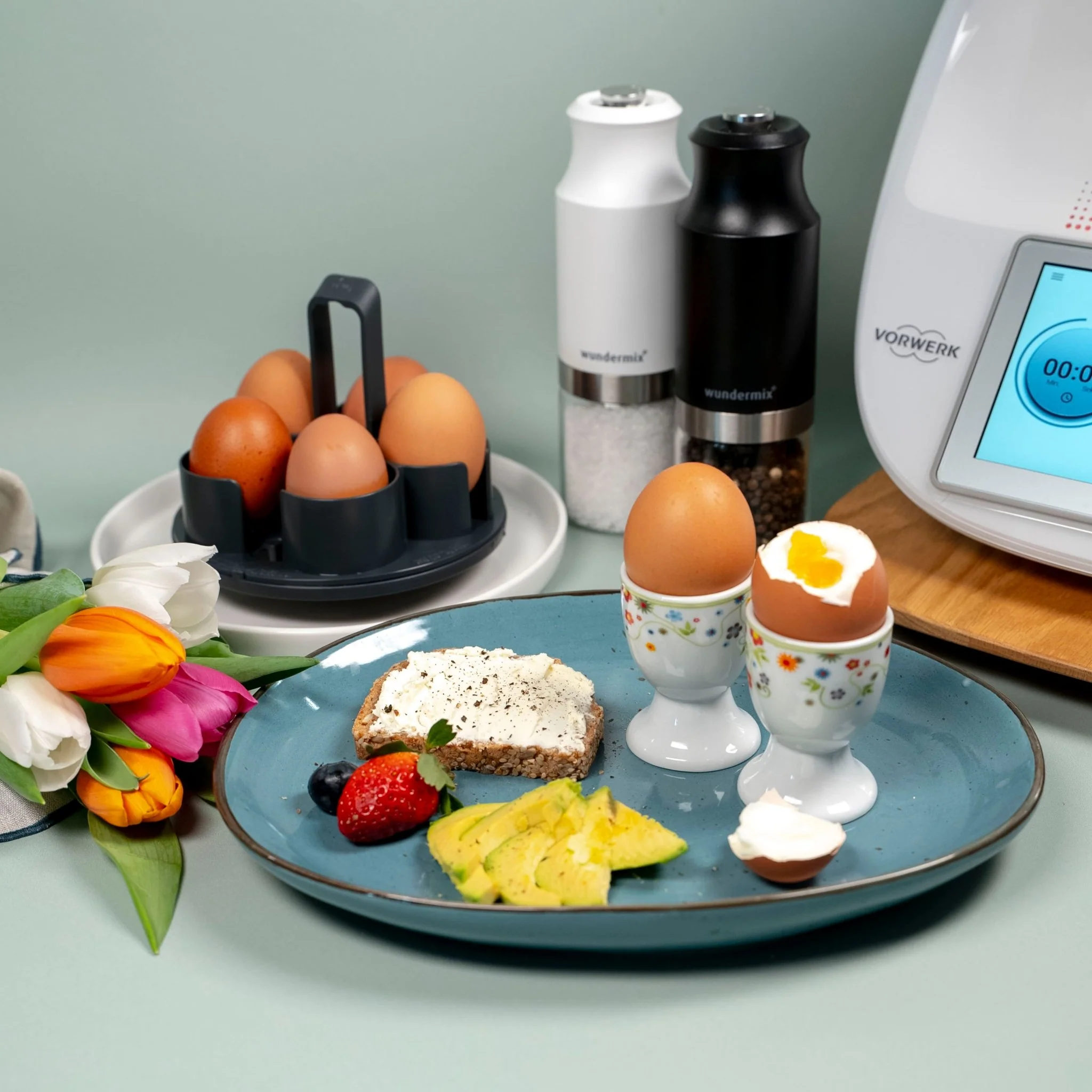 EggPro | Eierhalter-Aufsatz inkl. Träger für Thermomix TM7, TM6, TM5, TM31 - Image 3