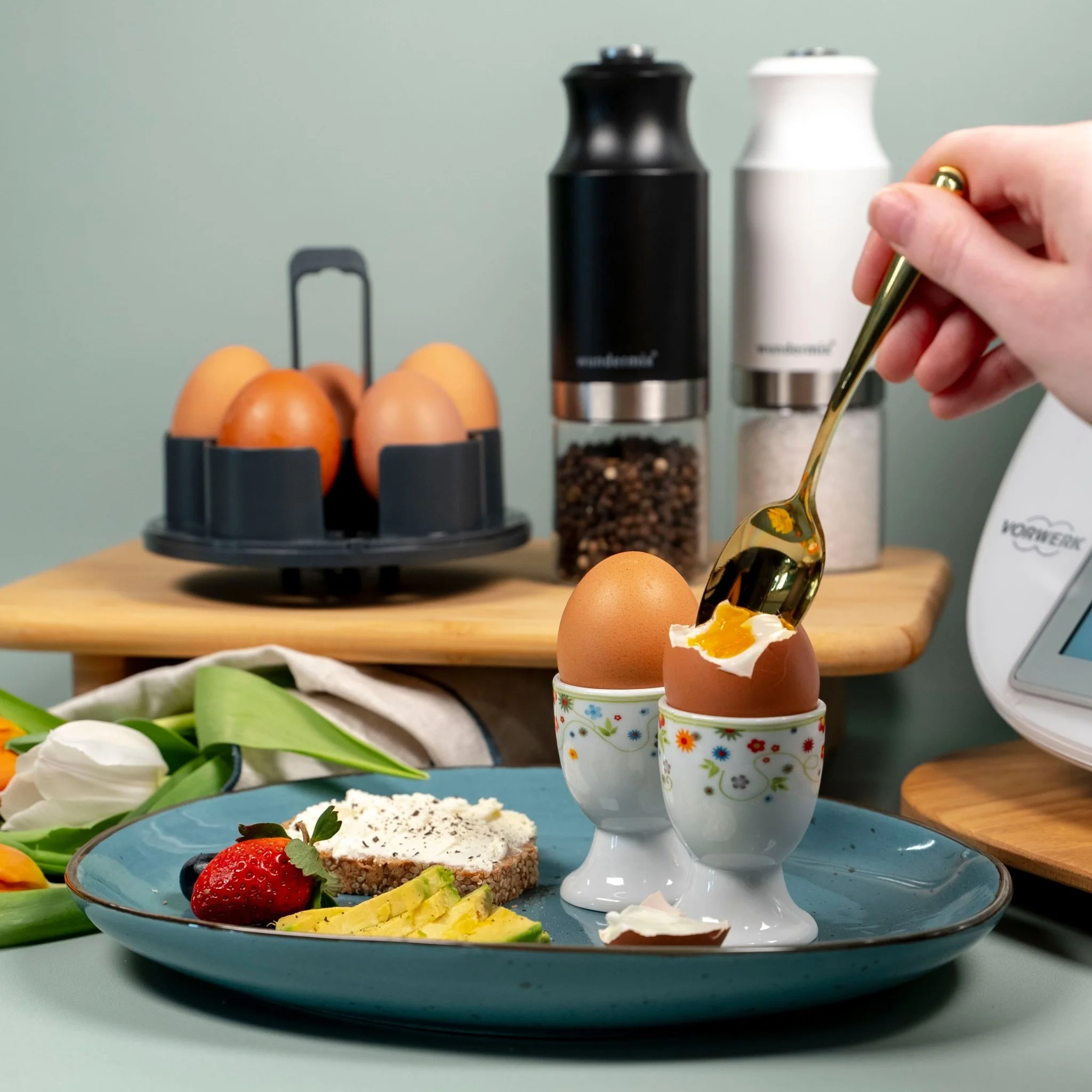 EggPro | Eierhalter-Aufsatz inkl. Träger für Thermomix TM7, TM6, TM5, TM31 - Image 7