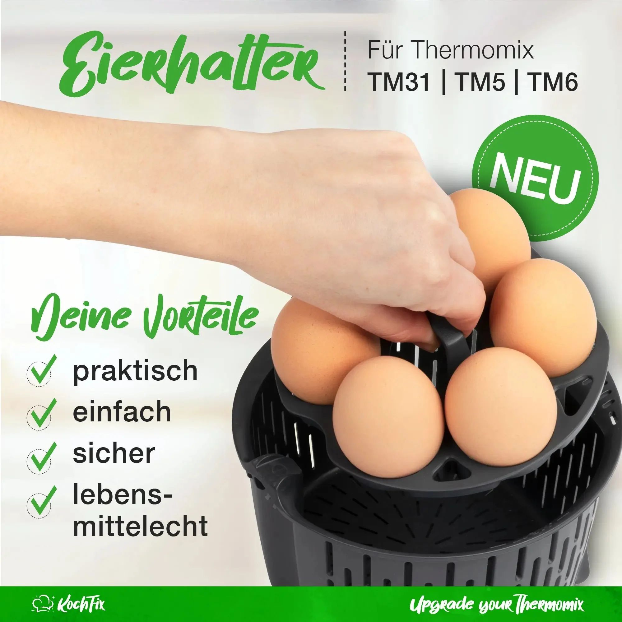 KochFix Eierhalter für Thermomix TM6, TM5, TM31 - Image 2