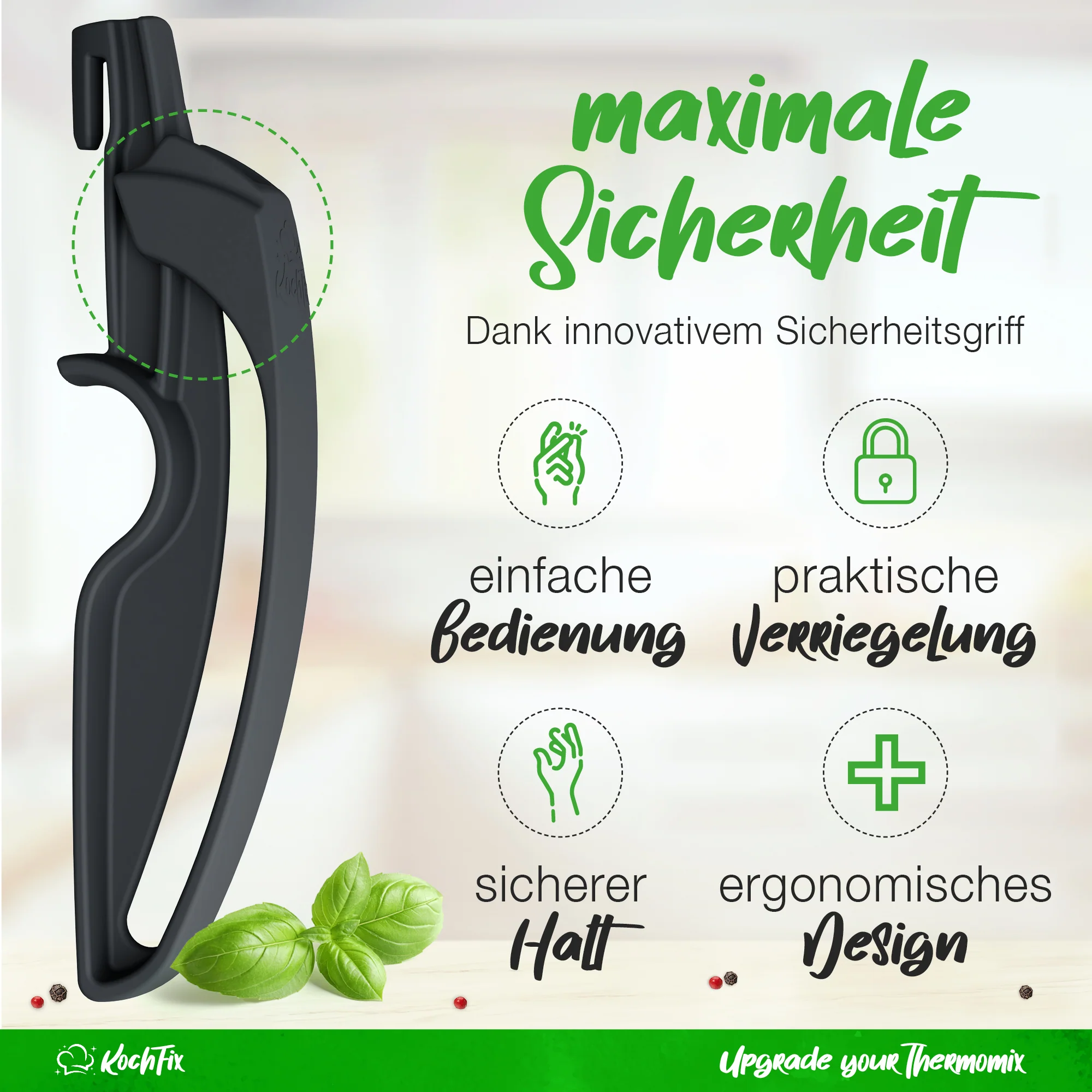 KochFix Garkorb-Griff für Thermomix-Gareinsatz TM7, TM6, TM5, TM31 - Image 3