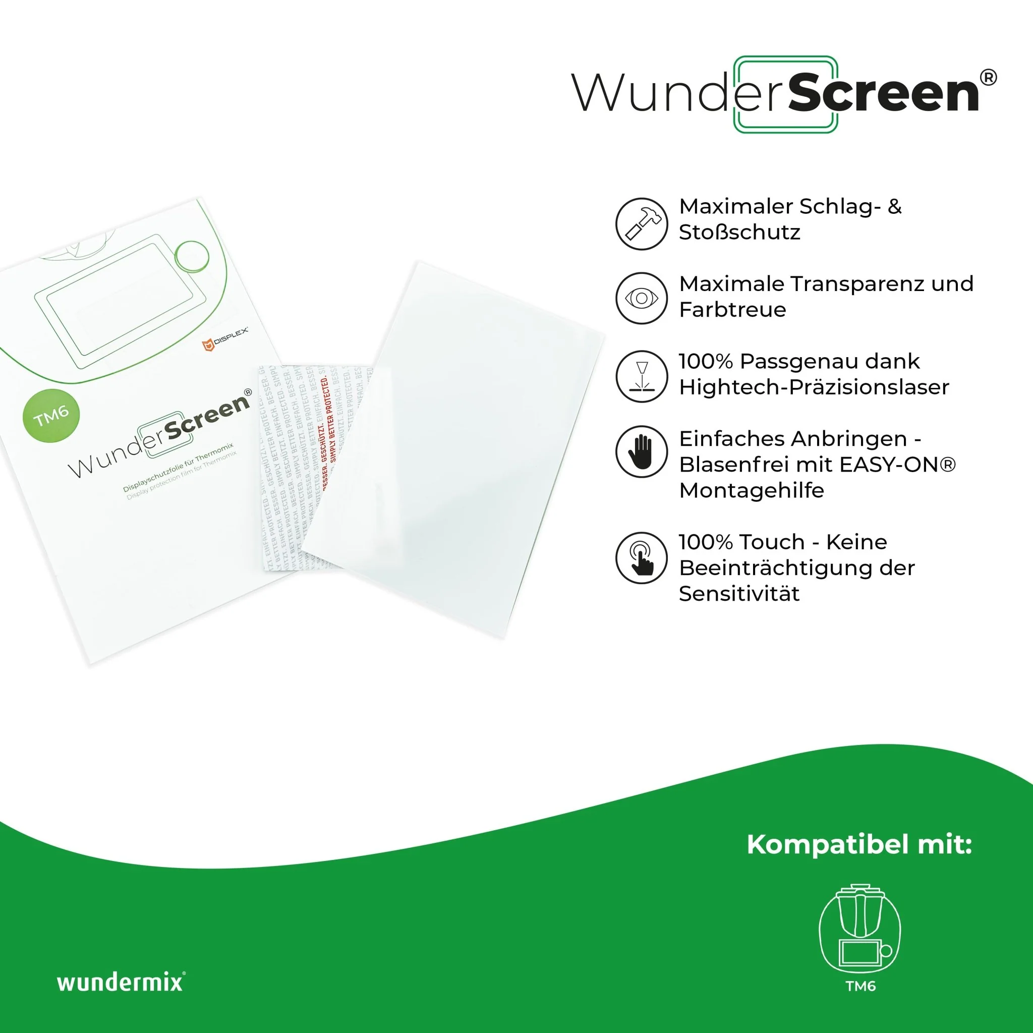 WunderScreen® | Hybrid-Glas Displayschutz für Thermomix TM6 - Image 4