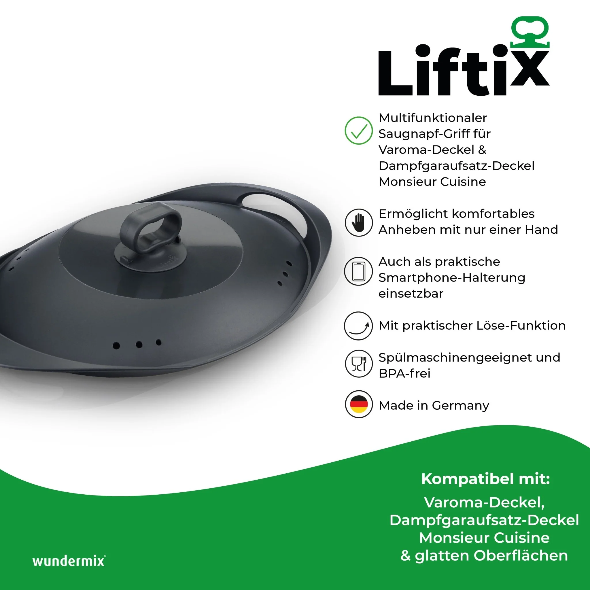 Liftix® | Saugnapf-Griff für Varoma-Deckel & Dampfgaraufsatz-Deckel Monsieur Cuisine - Image 8