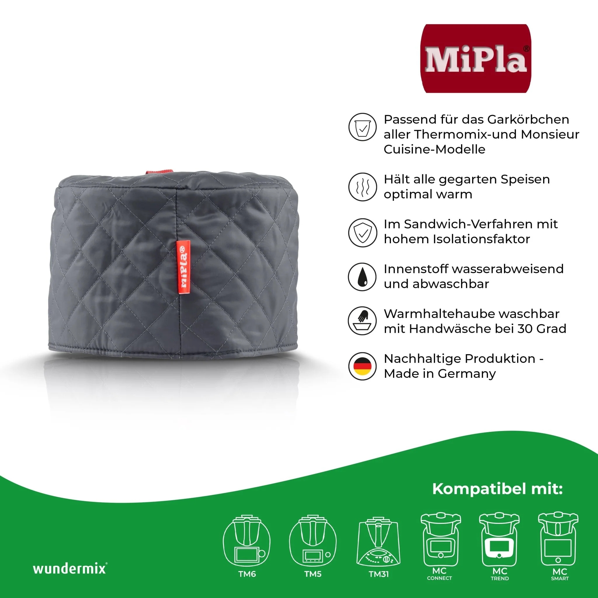 MiPla® | Warmhaltehaube S für Gareinsatz | Thermomix & Monsieur Cuisine - Image 3