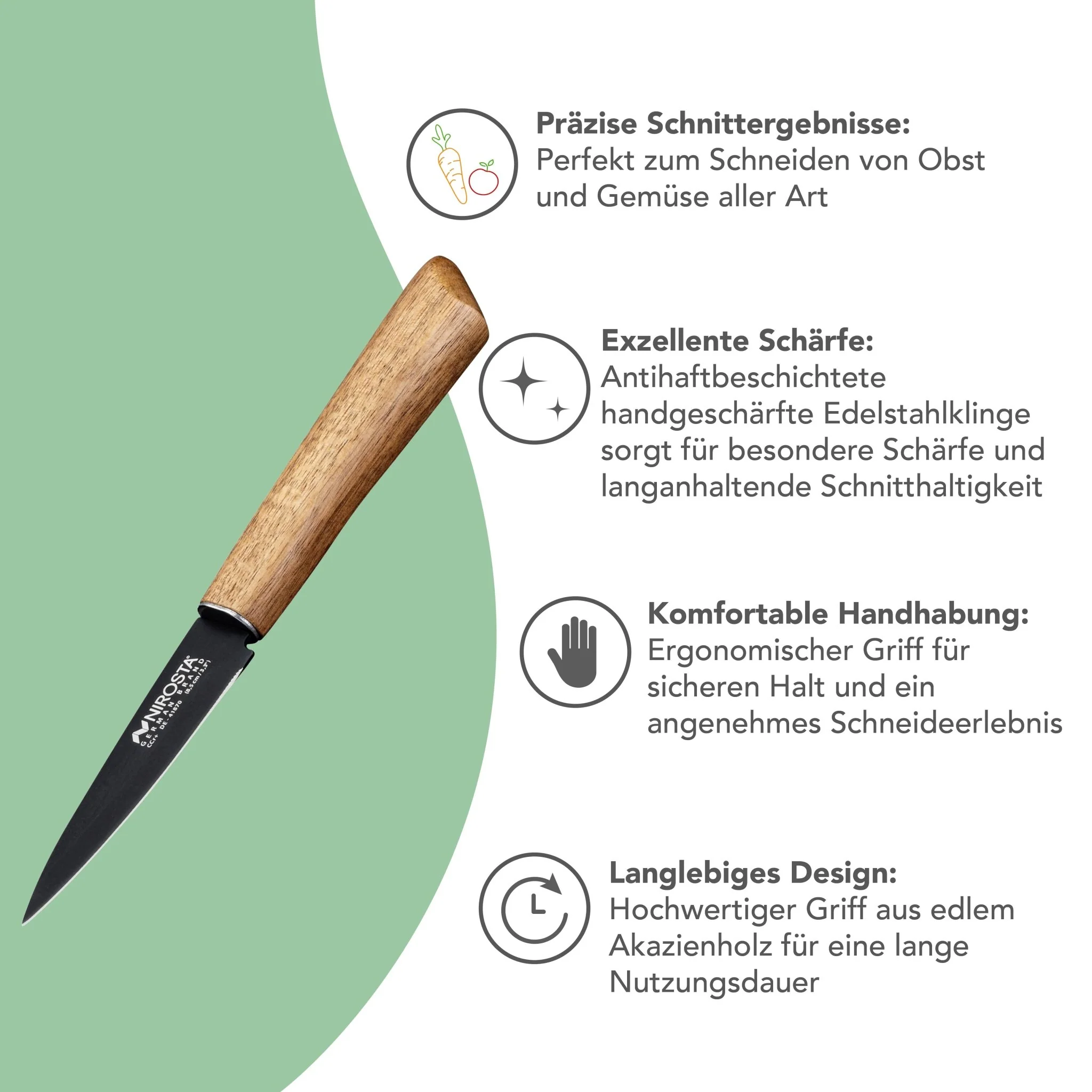 Gemüsemesser | 9 cm Klinge - Image 3