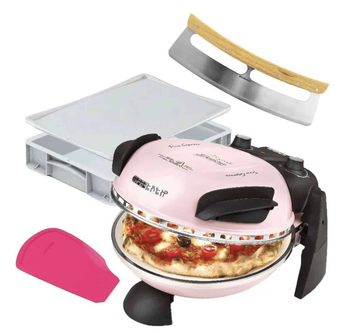 Pizza-Set mit G3Ferrari Pizzaofen, Teigballenbox, WunderCard® und Pizza-Wiegemesser - Image 3