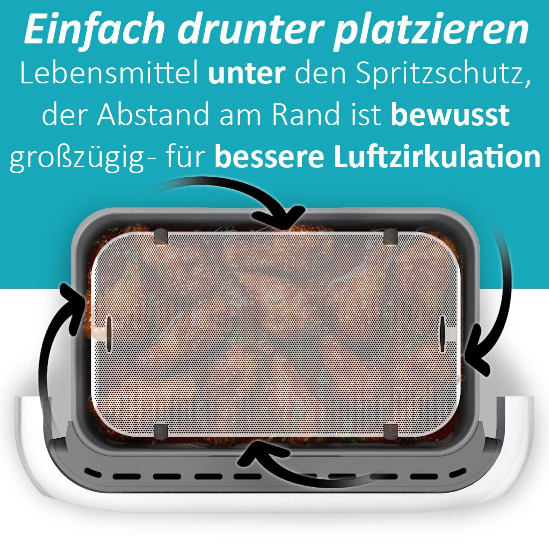 ZauberFry | Spritzschutz für Airfryer Cosori Dual Blaze, TwinFry, Ninja AF500EU - Image 3