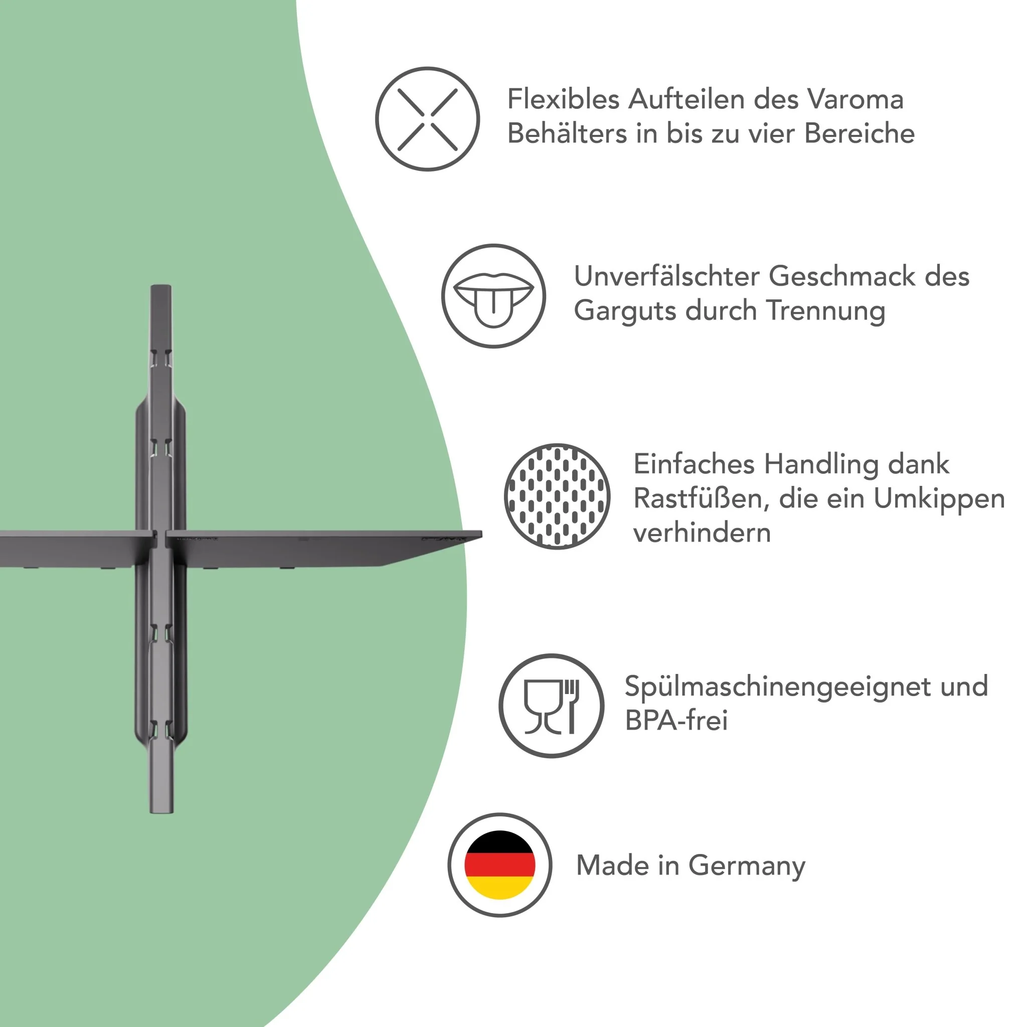 Steamix® | Flexibler Garraumteiler für den Varoma TM6, TM5 - Image 3