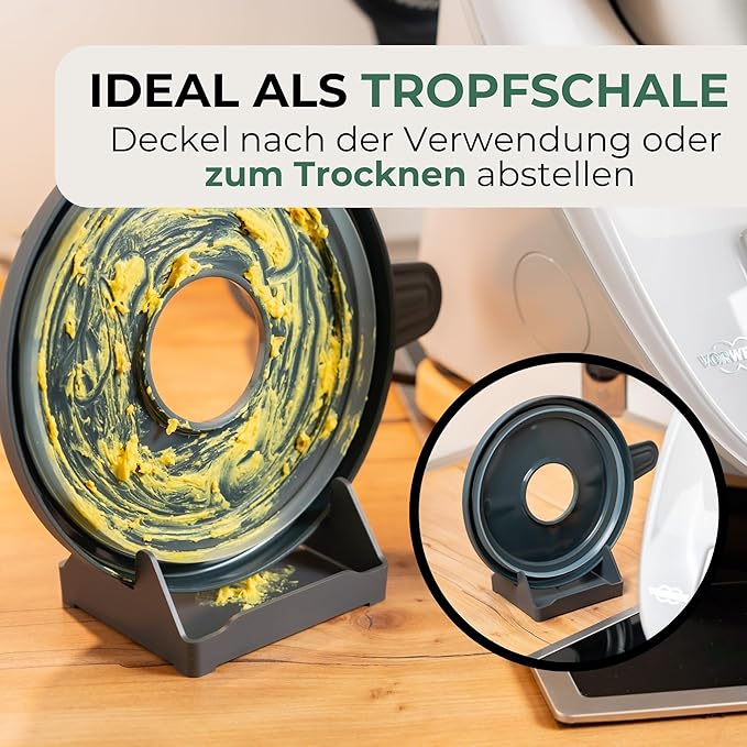 STERNEKOCH Deckelhalter mit Abtropfschale für Thermomix TM6, TM5 und Monsieur Cuisine Compact - Image 3