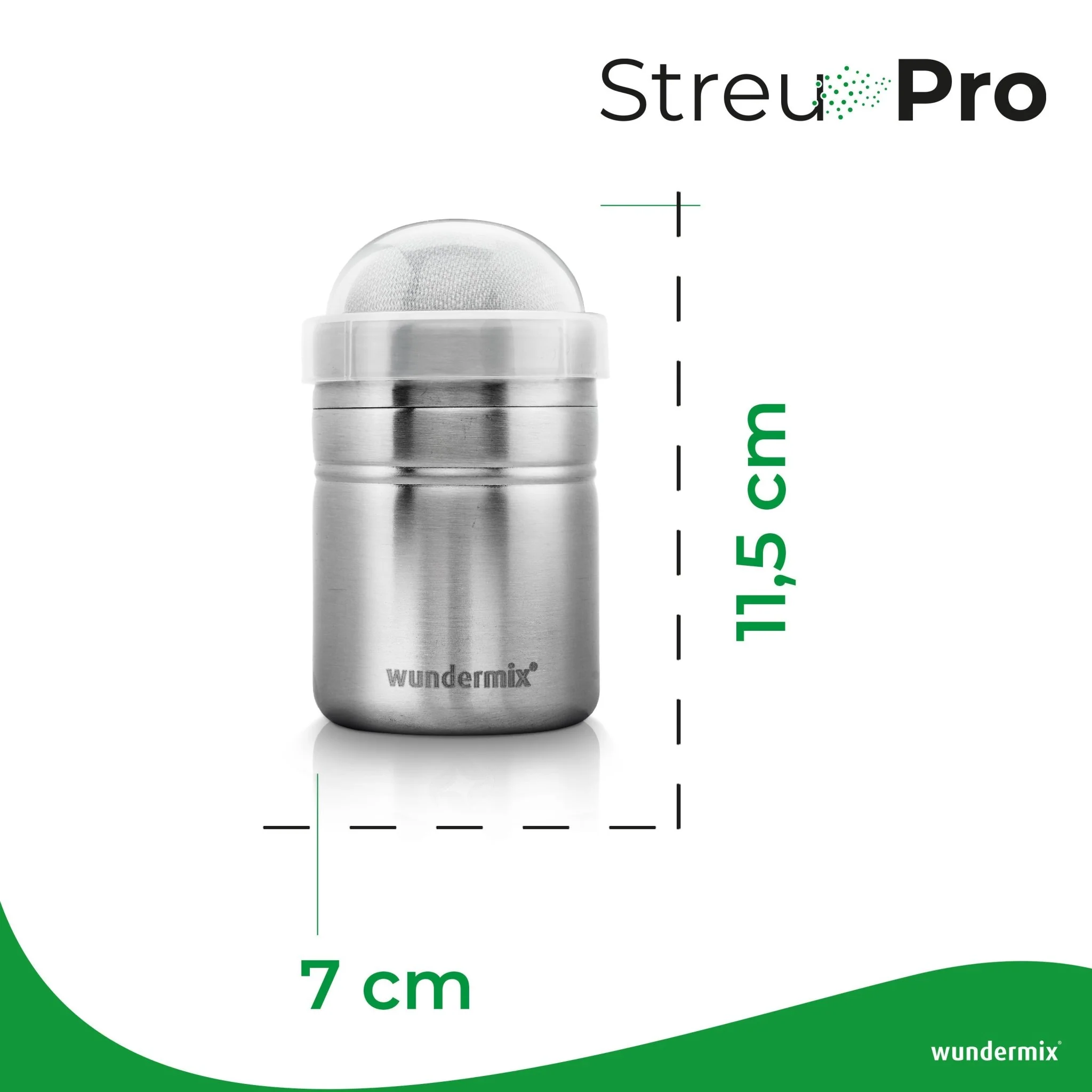 StreuPro | Edelstahl-Streuer für Mehl, Puderzucker, Kakaopulver, Zimtzucker - Image 6