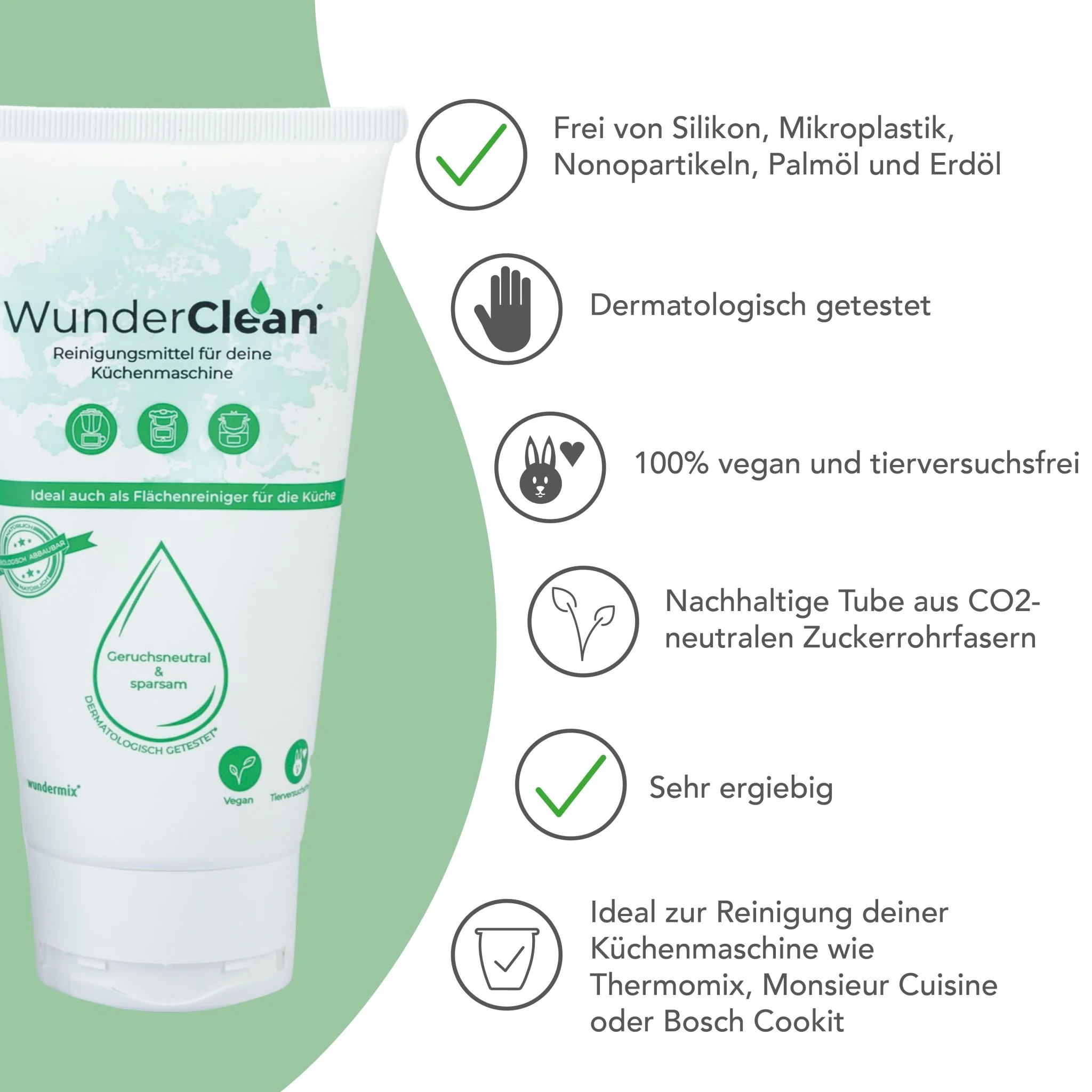 WunderClean Reiniger | Ökologisches Reinigungsmittel in der Tube | 150g - Image 3