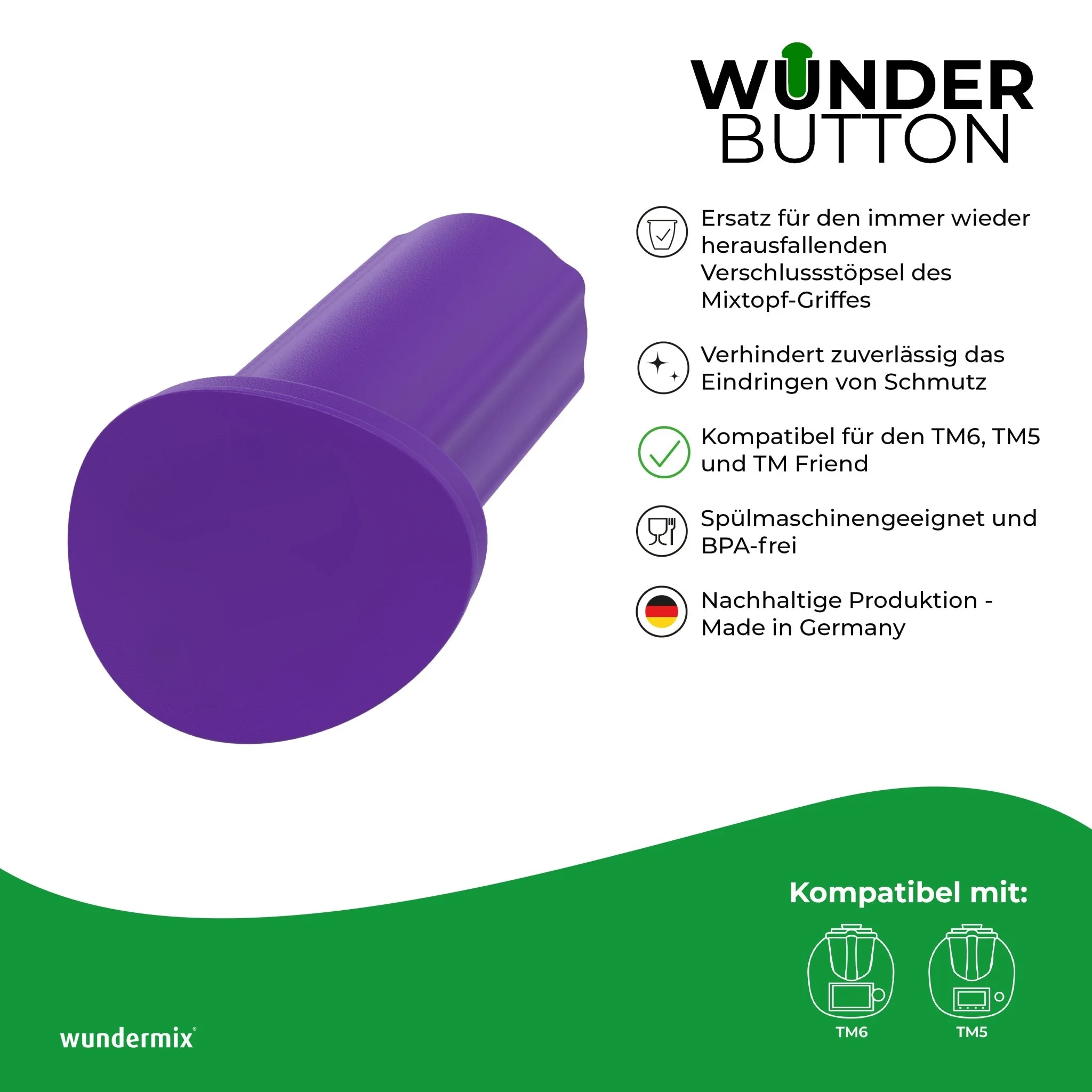 WunderButton® | Verschlussstöpsel für Mixtopf-Griff | TM6, TM5 und TM Friend - Image 4