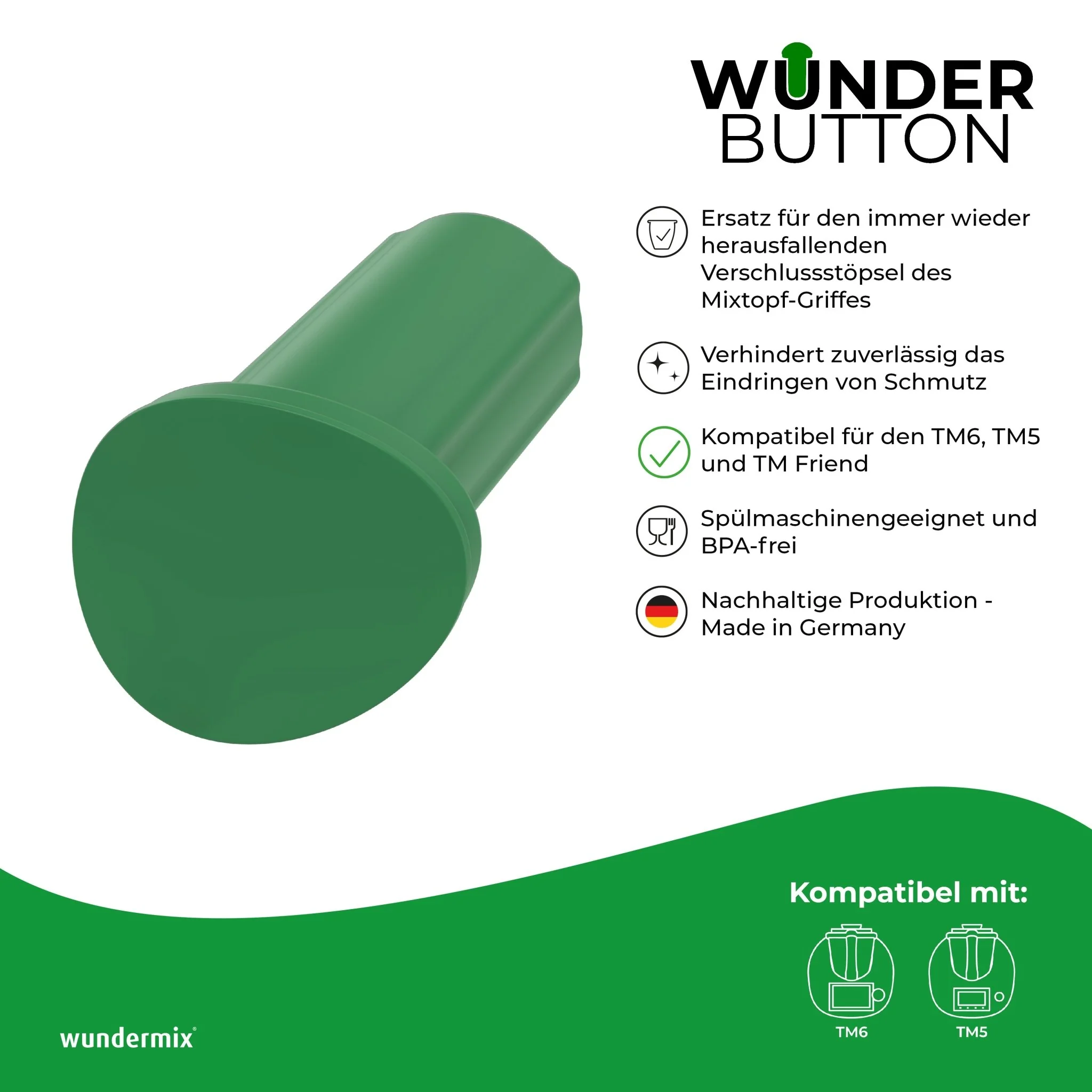 WunderButton® | Verschlussstöpsel für Mixtopf-Griff | TM6, TM5 und TM Friend - Image 8