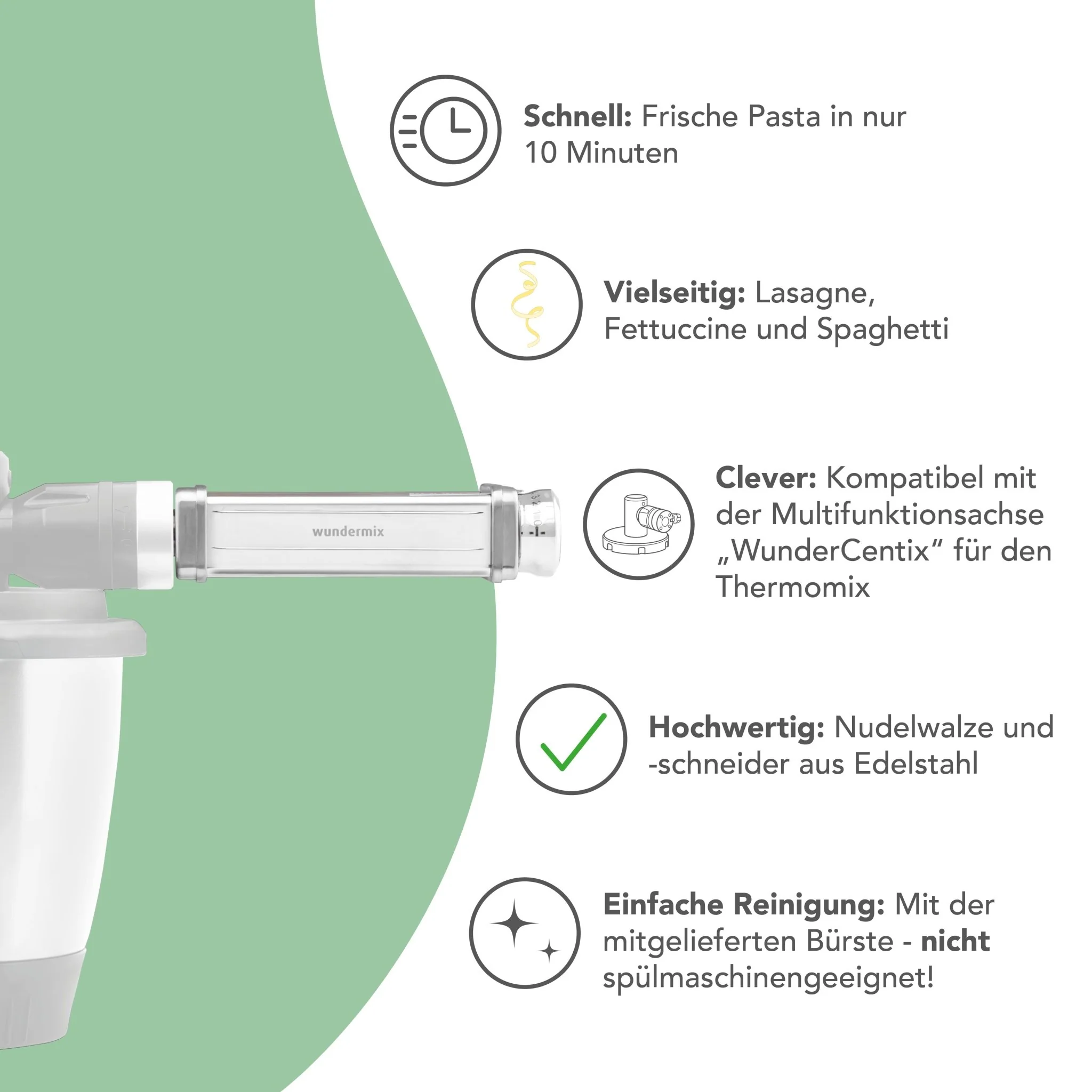 Nudelaufsatz (3-tlg.) für WunderCentix® - Image 4