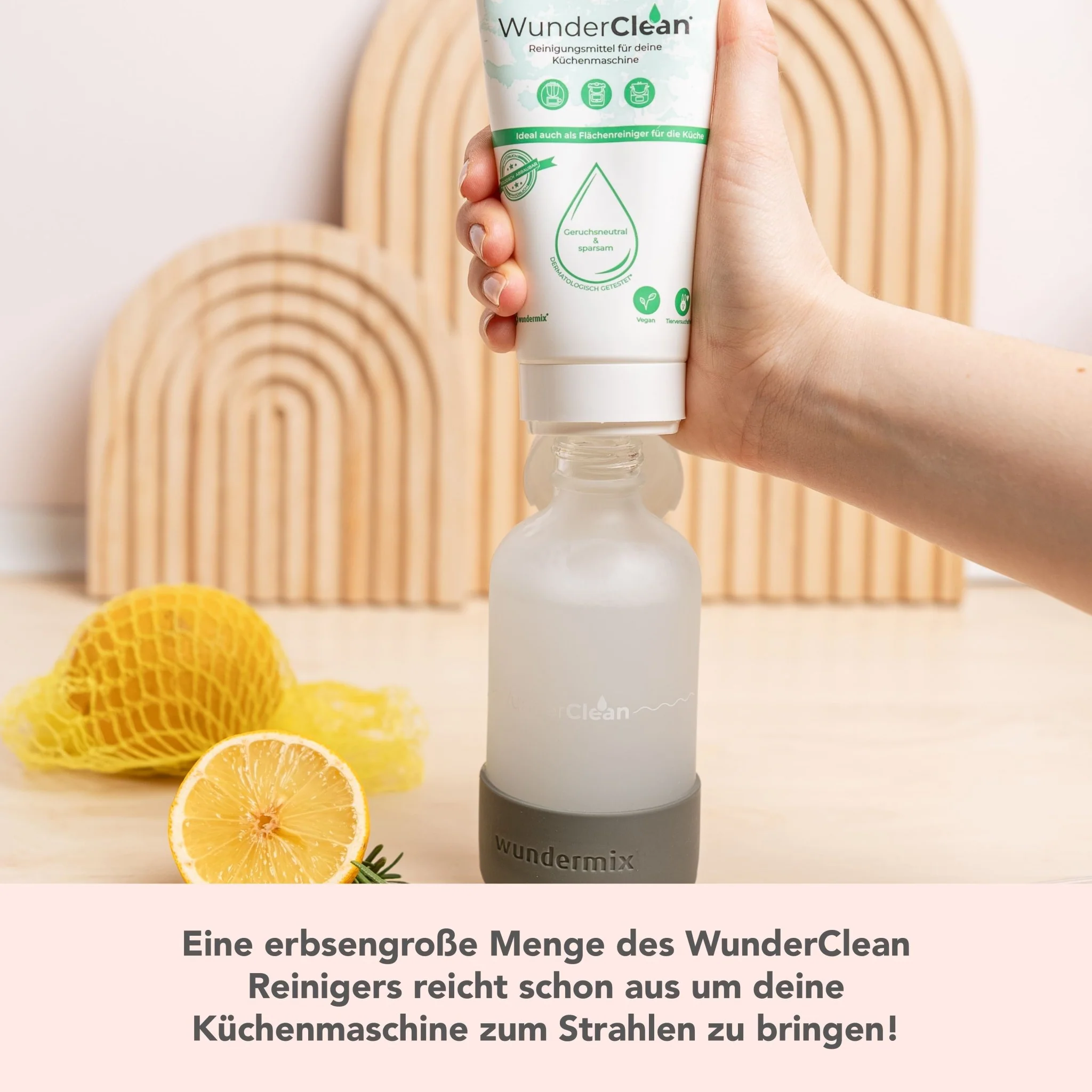 WunderClean Sprühflasche | 240 ml Glasflasche mit Silikon-Bruchschutz für WunderClean Reiniger - Image 5
