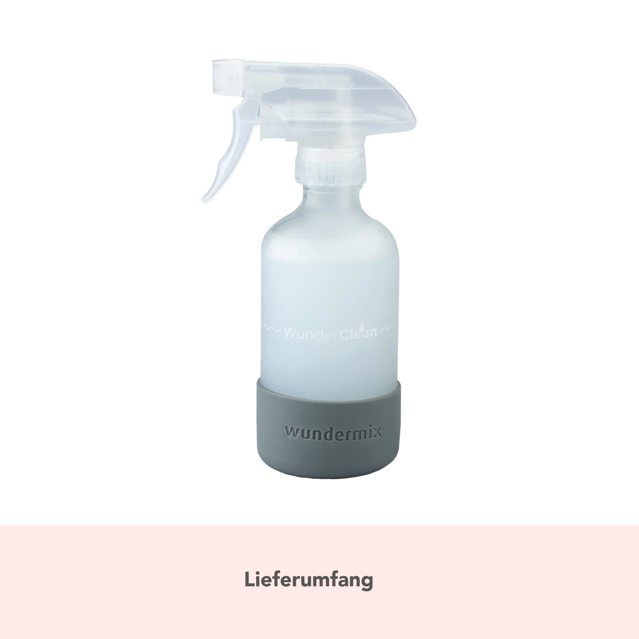 WunderClean Sprühflasche | 240 ml Glasflasche mit Silikon-Bruchschutz für WunderClean Reiniger - Image 9