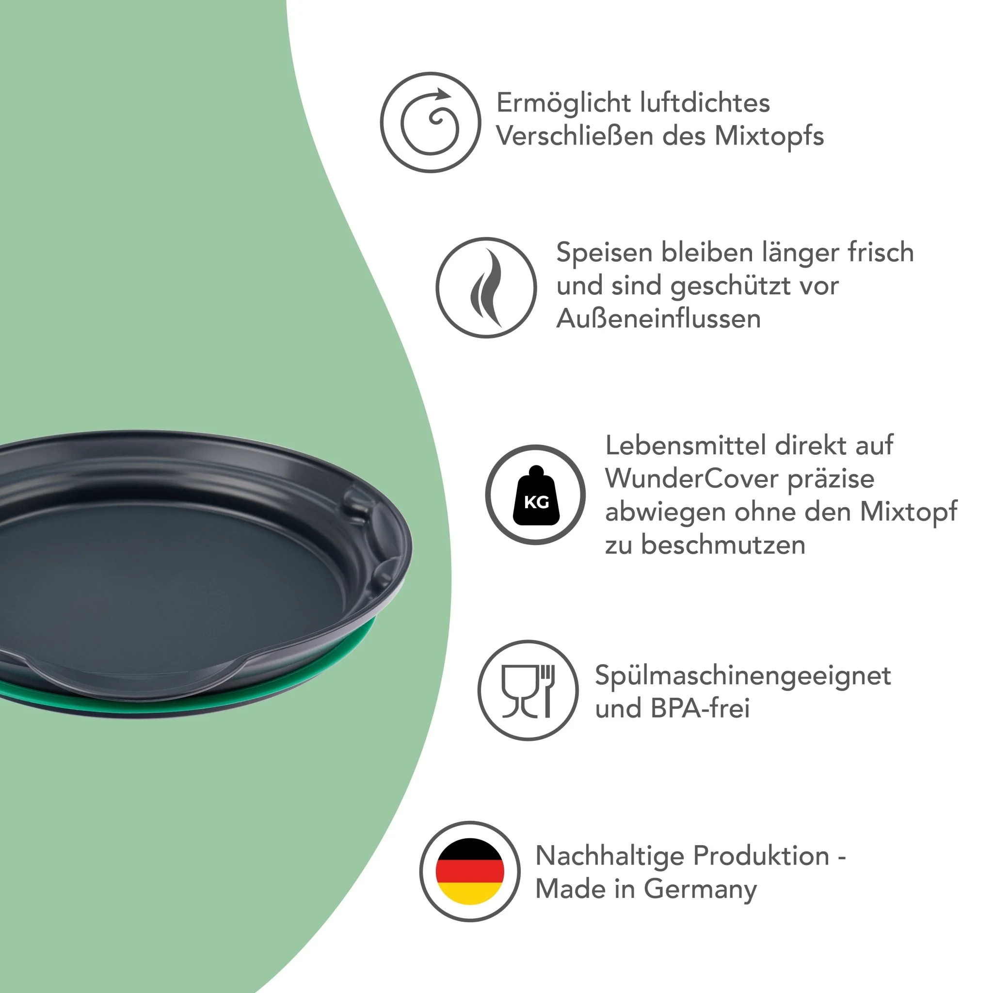 WunderCover® | Frischhalte-Deckel mit Wiegefunktion für Thermomix TM7, TM6, TM5 - Image 3