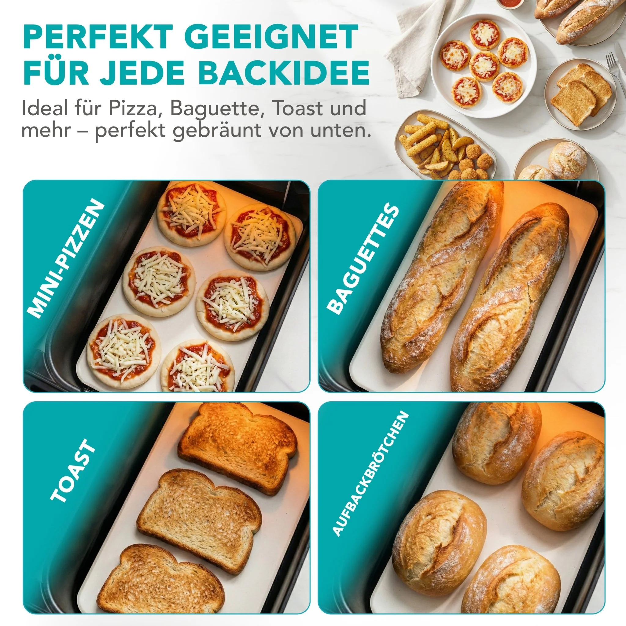 WunderFry® Airfryer-Pizzastein mit Edelstahlrahmen - Image 4