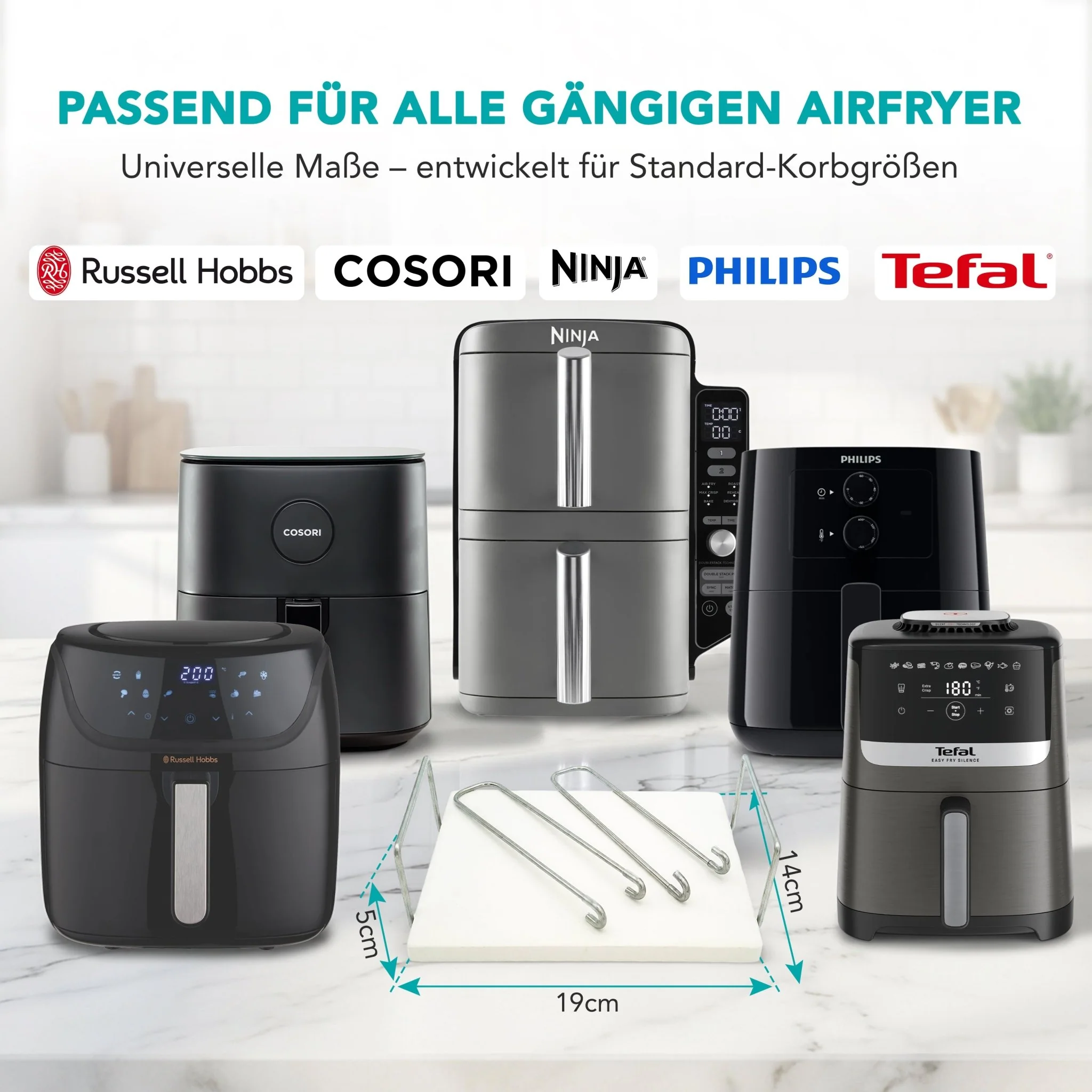 WunderFry® Airfryer-Pizzastein mit Edelstahlrahmen - Image 7