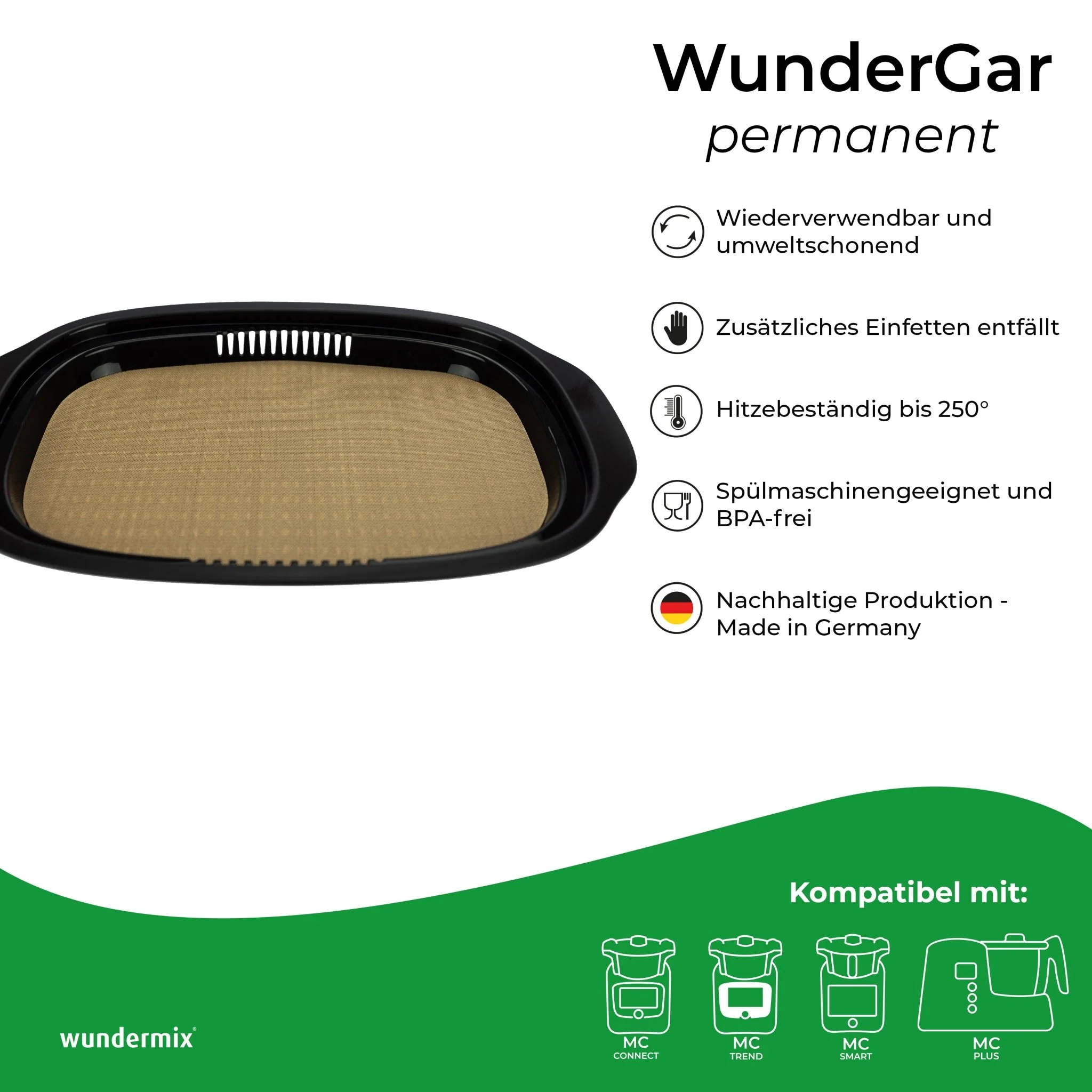 WunderGar® Permanent | Dauerbackfolie für Monsieur Cuisine smart, trend, connect und éditon plus - Image 3