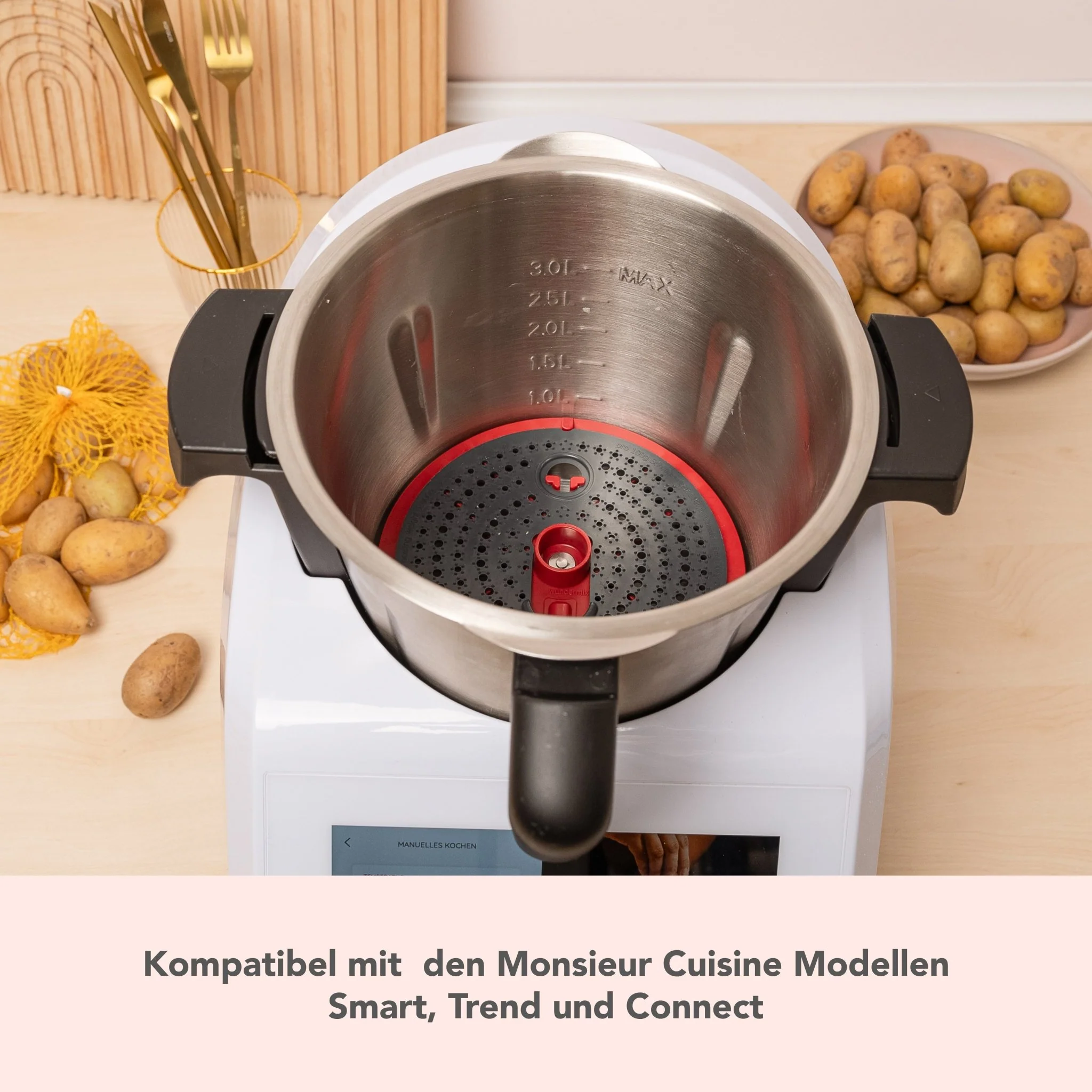 WunderPeeler® (mit Träger) | Kartoffelschäler-Aufsatz für Monsieur Cuisine - Image 4