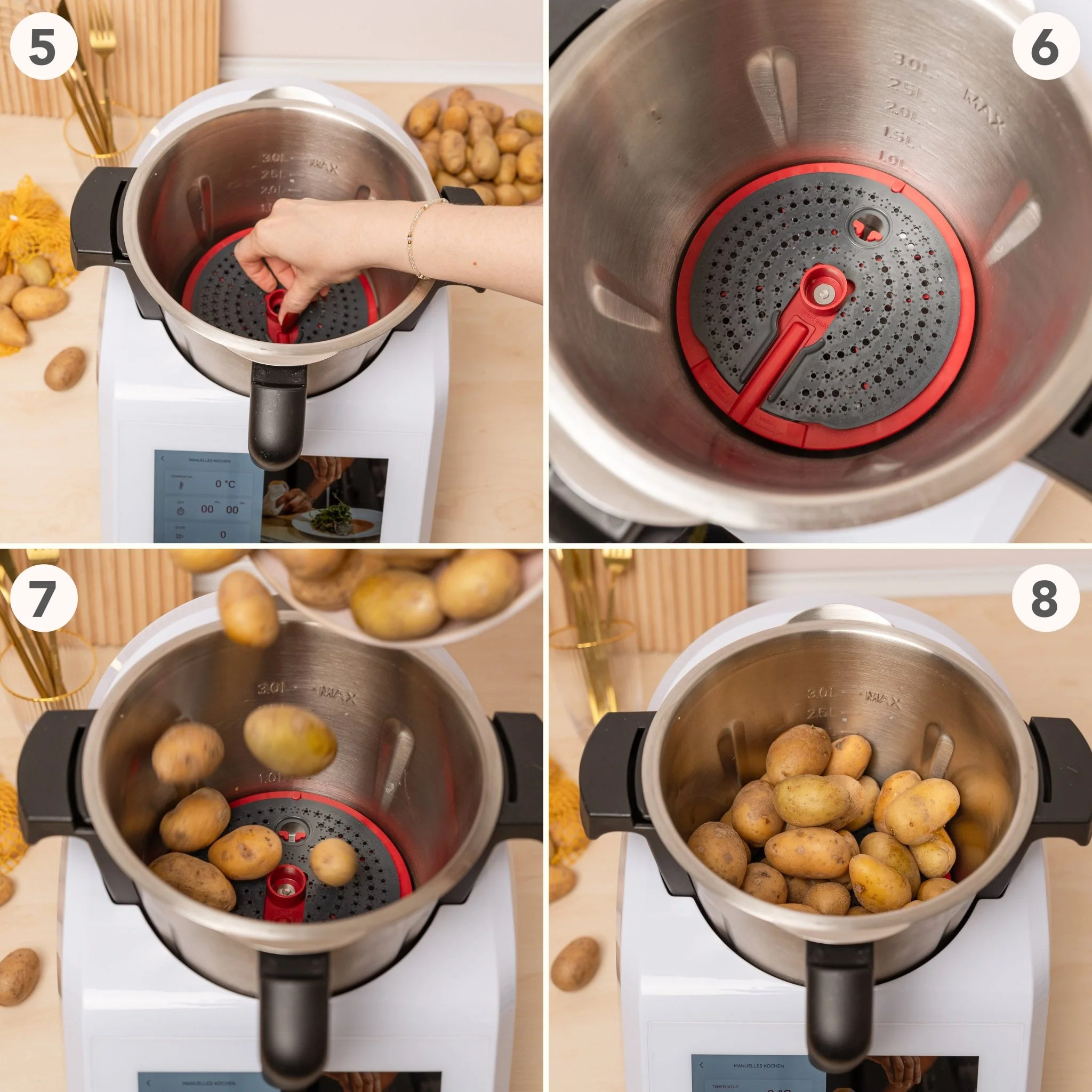 WunderPeeler® (mit Träger) | Kartoffelschäler-Aufsatz für Monsieur Cuisine - Image 7