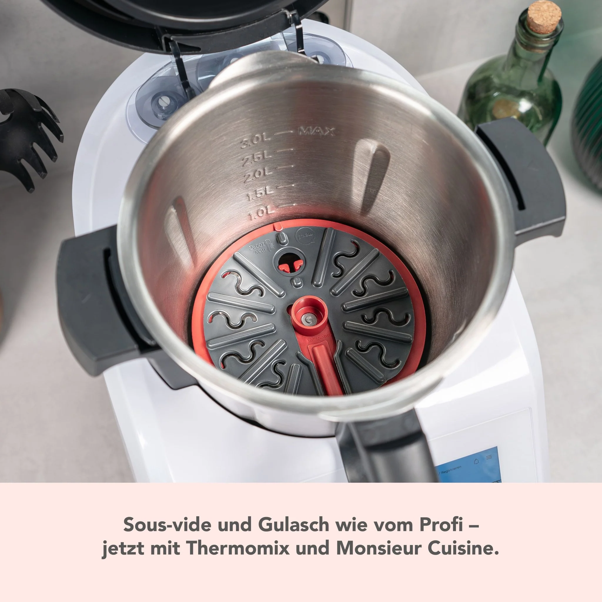 WunderPlate® (mit Träger) | Messerabdeckung für Monsieur Cuisine - Image 4