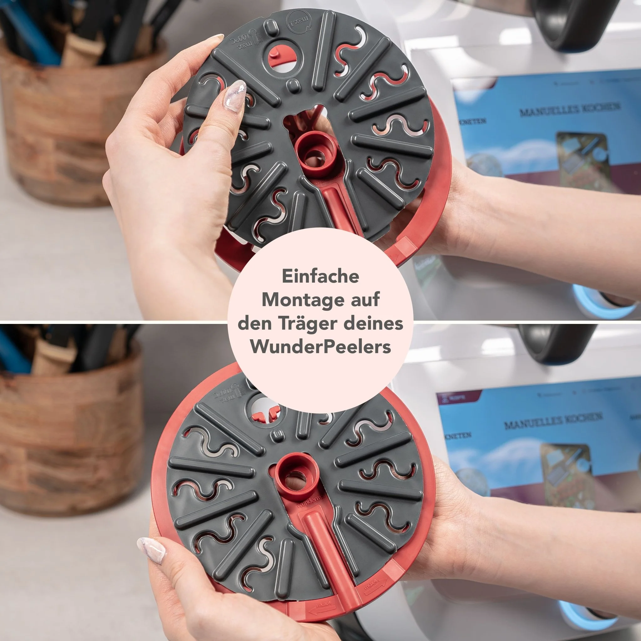WunderPlate® (mit Träger) | Messerabdeckung für Monsieur Cuisine - Image 6