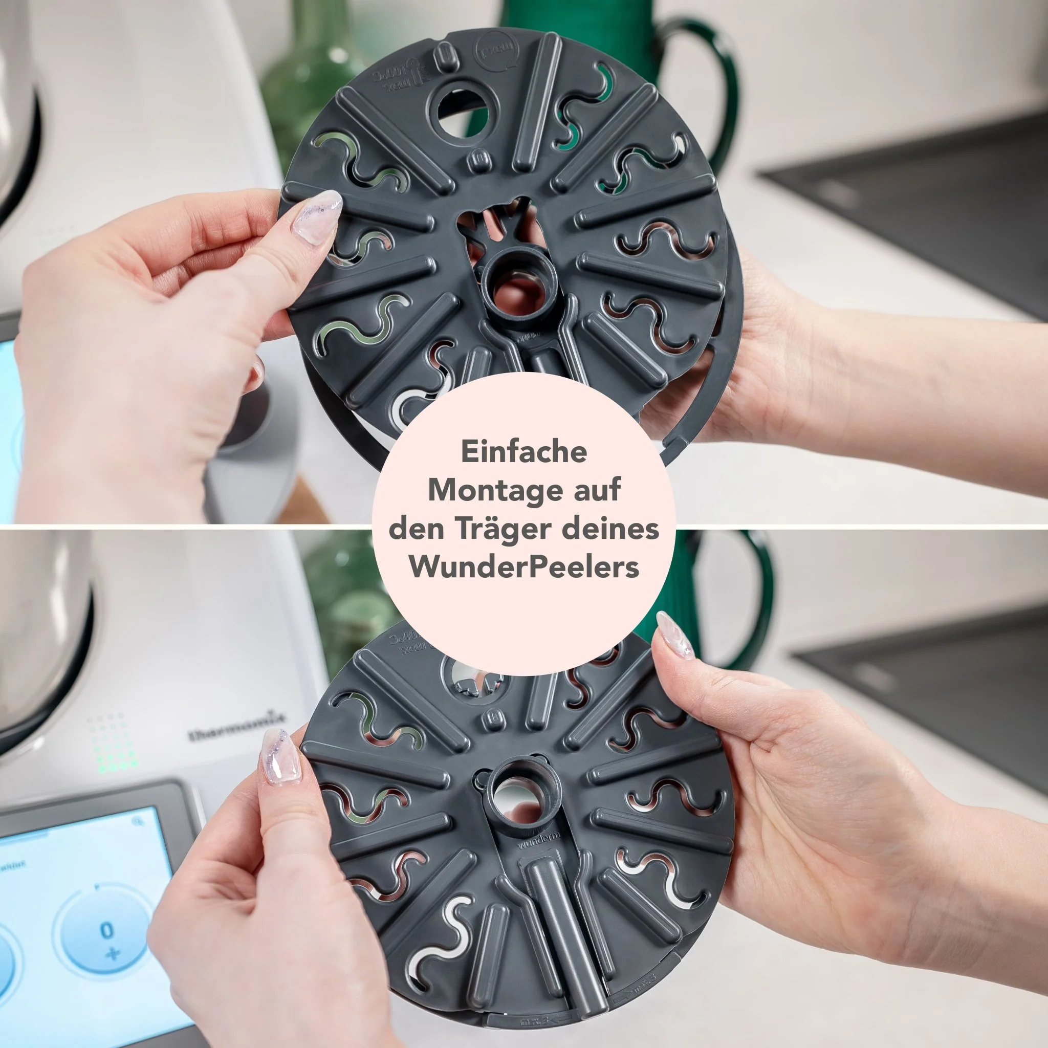 WunderPlate® (mit Träger) | Messerabdeckung für Thermomix TM7, TM6, TM5, TM31 - Image 6