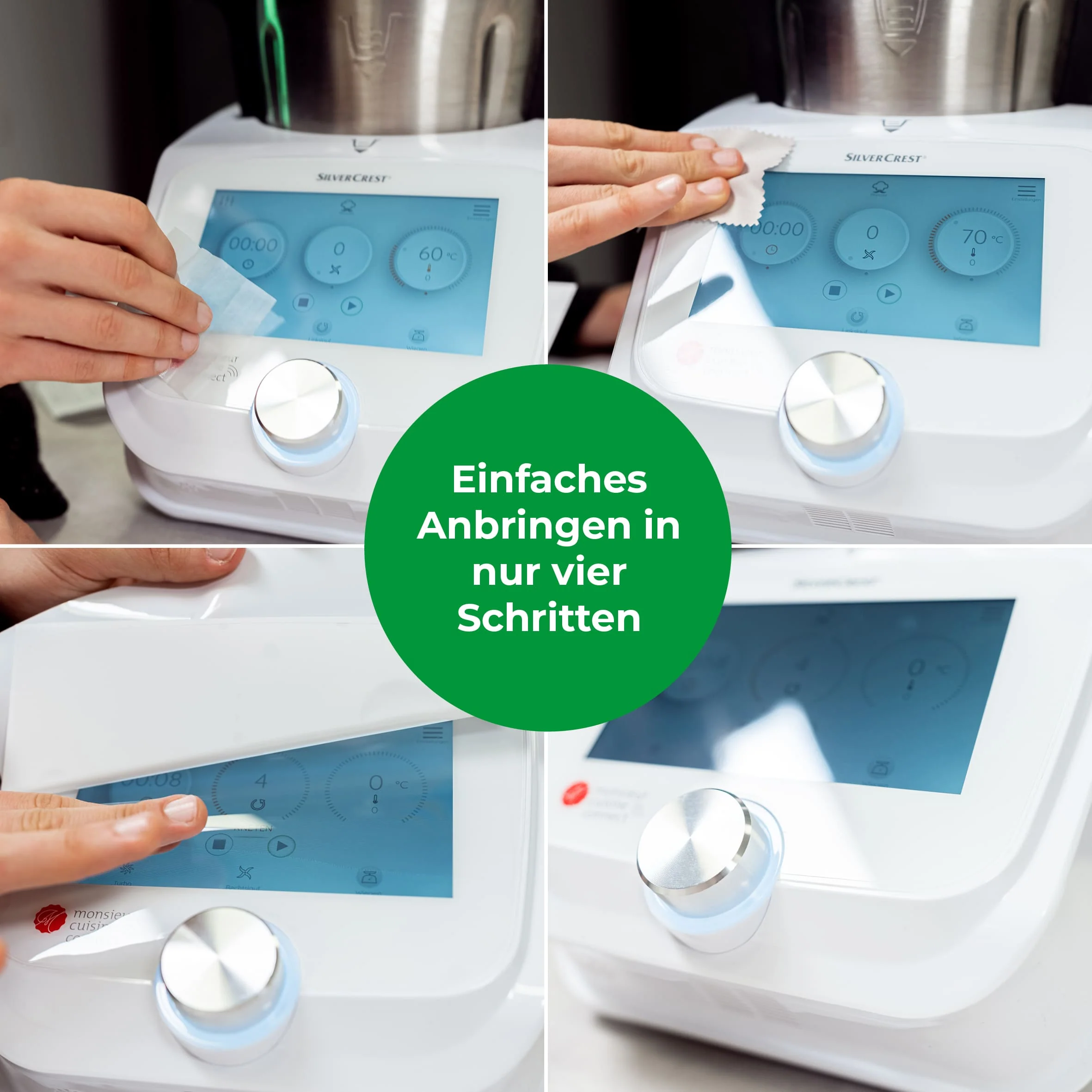 WunderScreen® Hybrid-Glas Displayschutz für Monsieur Cuisine Connect, Trend und Compact - Image 4