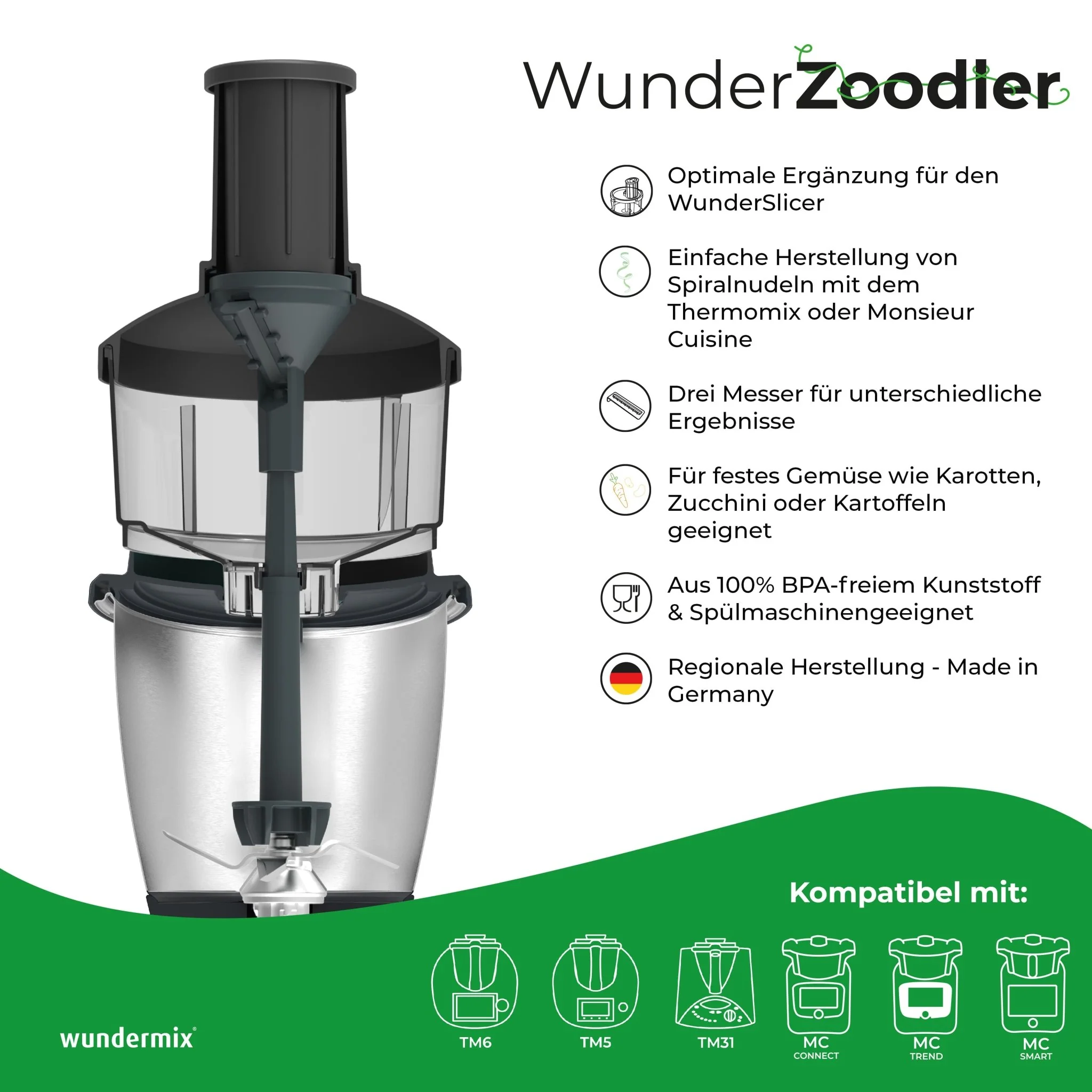 WunderSlicer® V1 & WunderZoodler® Sparset für Thermomix TM31 - Image 5