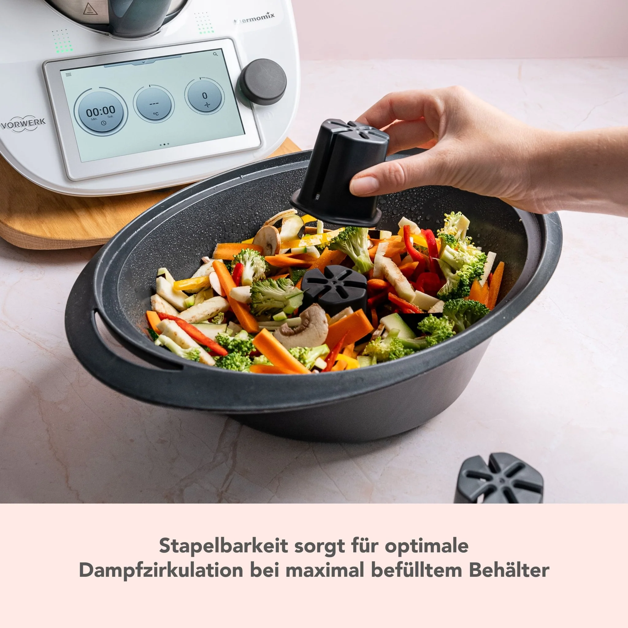 WunderSteam® V2 | Dampfgar-Kamin für Thermomix, Monsieur Cuisine, Cookit - Image 3