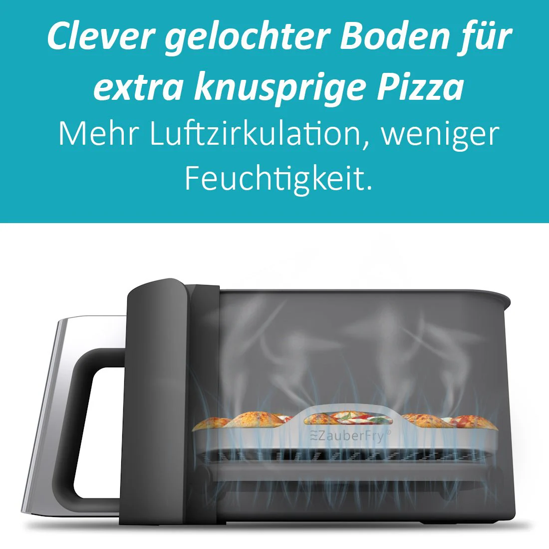 ZauberFry | Pizzaeinsatz aus Edelstahl (2er-Set) - Image 3