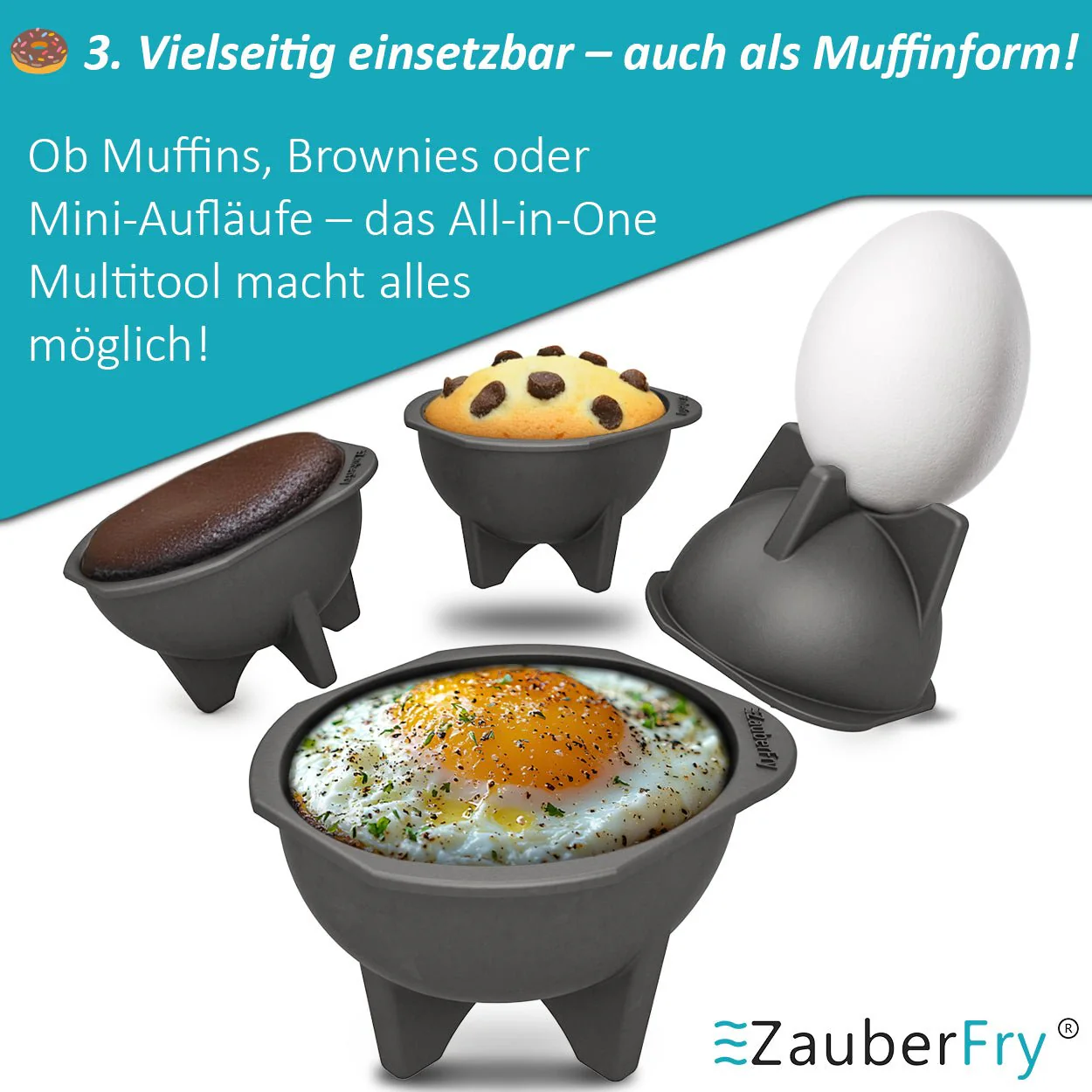 ZauberFry | Pochiereinsätze für Airfryer (4er-Set) - Image 5