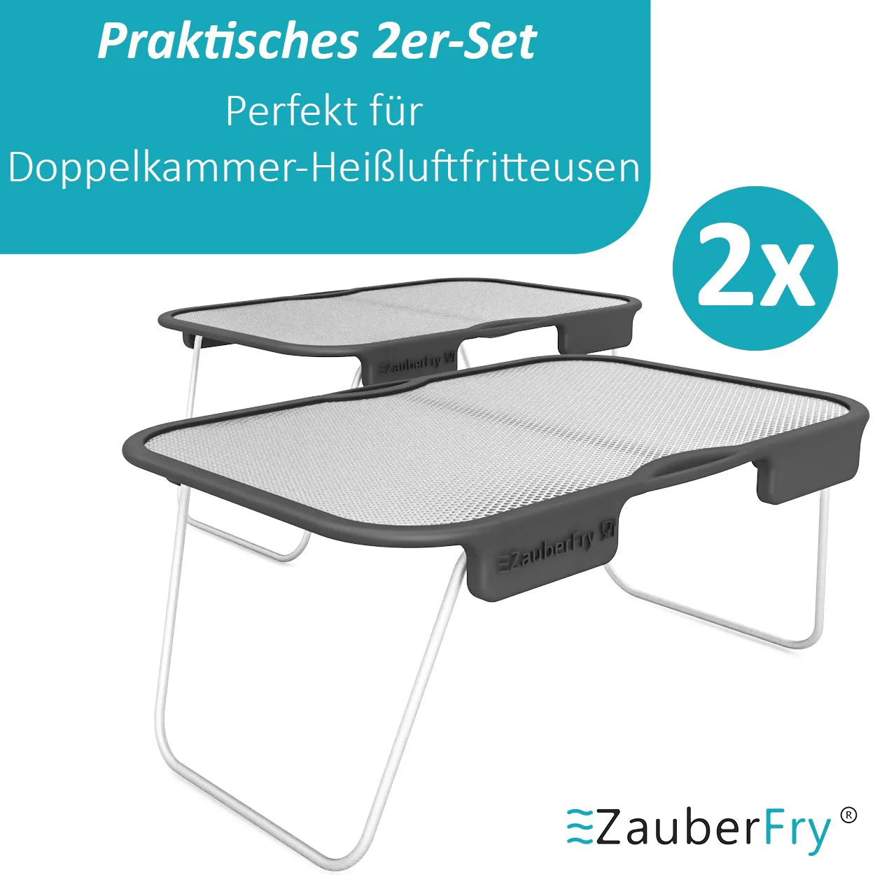 ZauberFry | Universeller Spritzschutz für Ninja AF300EU, SL300EU, AF500EU, SL400EU (2er-Set) - Image 2